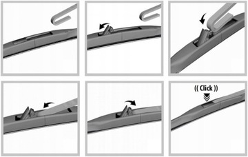WYCIERACZKI HYBRYDOWE OXIMO HAK U 650mm+400mm Hyundai Kona (SX2) suv 2023-