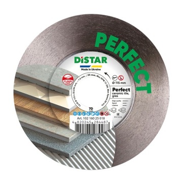 Tarcza diamentowa Distar PERFECT fi 115mm do gresu