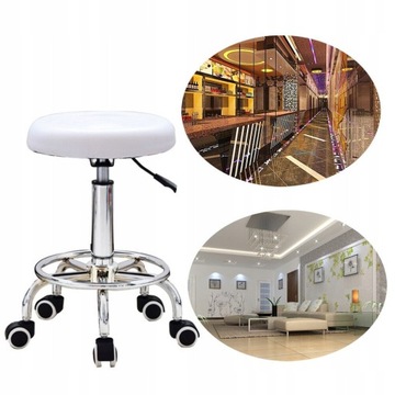 Obrotowy Taboret Roboczy 360° Taboret Kosmetyczny Z Regulacją Wysokości