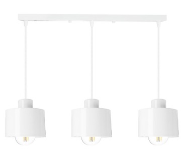 Lampa sufitowa wisząca żyrandol plafon LED loft WH