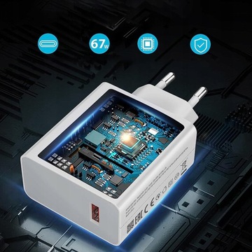 Зарядное устройство с кабелем USB C Xiaomi Mi Turbo Charge 67 Вт
