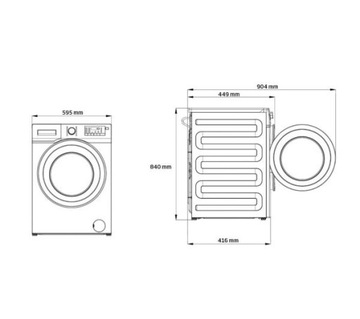[D4974] BEKO EWUE6636XAW SLIM СТИРАЛЬНАЯ МАШИНА 6 КГ, 1200 ОБ/МИН