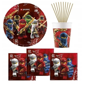 Talerzyki kubeczki zestaw KLOCKI LEGO NINJAGO