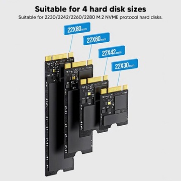 Твердотельный накопитель M.2 NVMe с платой расширения PCIE 4.0 64 Гбит/с