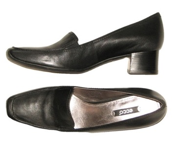 ECCO Heel Loafers mokasyny loafery na obcasie 603149 jak Nowe roz 41