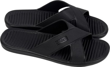 Lekkie klapki kąpielowe damskie SPORT BLACK na basen, plażę do ogrodu r. 36