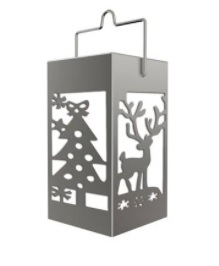 LAMPION ŚWIĄTECZNY 2w1 CHOINKA RENIFER EFEKT CIENI