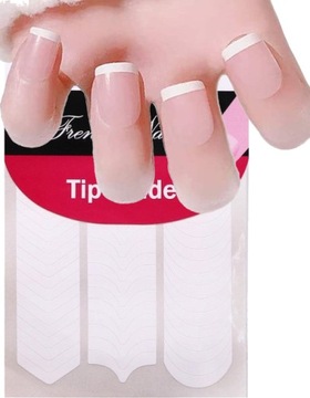 PASKI NAKLEJKI DO FRENCH MANICURE SAMOPRZYLEPNE 48szt