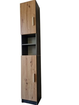 SZAFKA ŁAZIENKOWA SŁUPEK ŁAZIENKOWY STOJĄCY REGAŁ PÓŁKA ANTRACYT 190cm