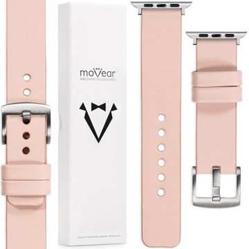 Pasek skórzany do Apple Watch 9 8 7 6 5 4 SE 49/45/44 Elegancki MOVEAR