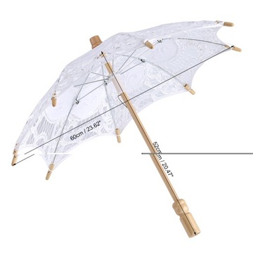 MINI KORONKOWY PARASOL PARASOL ŚLUBNY