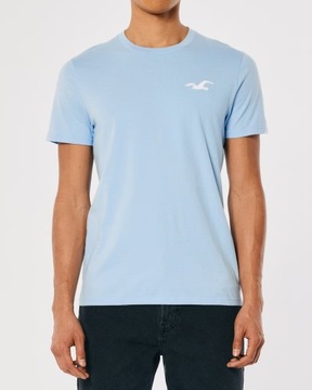 t-shirt HOLLISTER Abercrombie&Fitch koszulka L niebieska