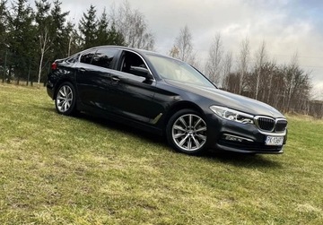 BMW Seria 5 G30-G31 Limuzyna 520d 190KM 2018 BMW Seria 5 X DRIVE automat, skora, podgrzewane fotele, okazja 2.0