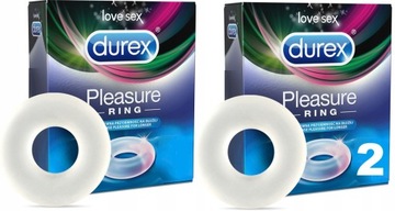 Pierścień DUREX PLEASURE RING DŁUŻSZA EREKCJA 2szt