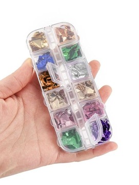 Заполненный стеклянный эффект фольги из -за сломанной стеклянной коробки - нет. 75