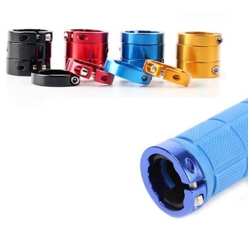 в упаковке 2 шт. Замок на руле велосипеда алюминиевый, черный 8 мм 4 шт.