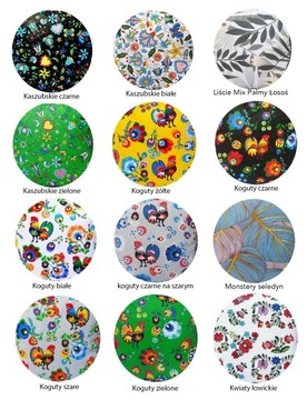 КРУГЛАЯ ПОДУШКА ТАБУРЕТ 32см МНОГИЕ ДИЗАЙНЫ