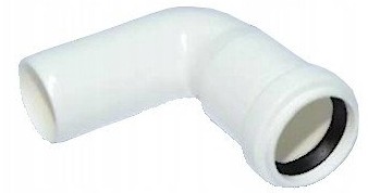 KOLANO PCV BIAŁE FI50X90°