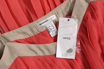 MANGO plisowana sukienka na ramiączkach XS