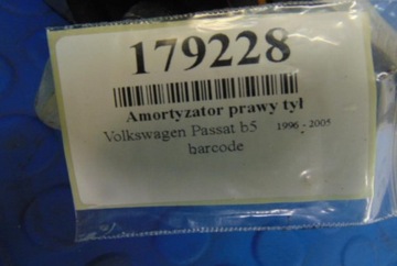 VOLKSWAGEN PASSAT B5 1.8 20V TLUMIČ PRAVÝ ZADNÍ