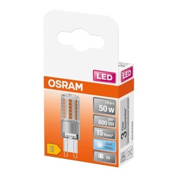 Żarówka LED G9 KAPSUŁKA 4,8W = 50W 4000K OSRAM