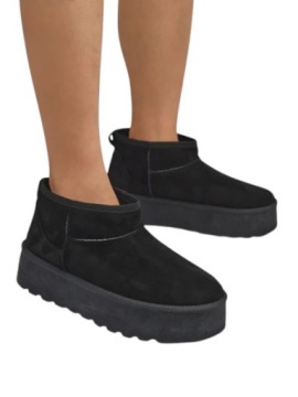 CZARNE ŚNIEGOWCE DAMSKIE DAGODO