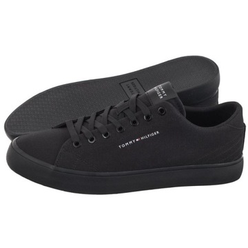 Buty Tenisówki Tommy Hilfiger Hi Vulc Low Canvas Black FM0FM04882 BDS