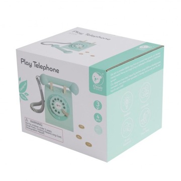 Классический детский телефон деревянный 4 шт.