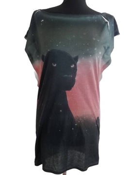 Bluzka czarna pantera Bershka rozmiar 38