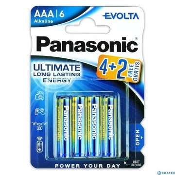 Bateria AA / LR6 Panasonic Evolta - 6 sztuk (blist