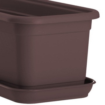 БАЛКОННЫЙ ЯЩИК, ЦВЕТОЧНЫЙ ГОРШОК 60см + ПОДСТАВКА