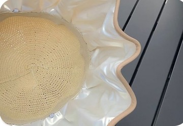 ШЛЯПА СОЛНЦЕЗАЩИТНАЯ ЖЕНСКАЯ С УФ-ЗАЩИТОЙ, СОЛОМА ПЛЯЖНАЯ ЛЕТОМ