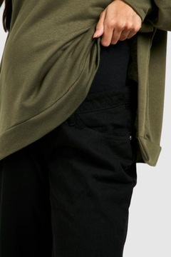 Черные джинсовые брюки для беременных BOOHOO 44