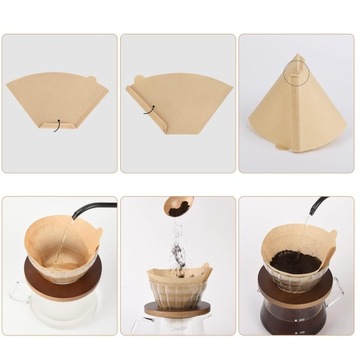 МНОГОФУНКЦИОНАЛЬНЫЕ БУМАЖНЫЕ ФИЛЬТРЫ ДЛЯ КОФЕ, ОДНОРАЗОВЫЕ, КАПЕЛЬНИЦЫ
