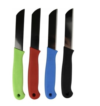 NÓŻ KUCHNNY STAINLESS STEEL, BARDZO OSTRY 3 KOLORY
