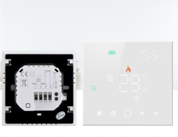 Умный нагружаемый термостат 16А для пола, белый TR053 PS WiFi, серия