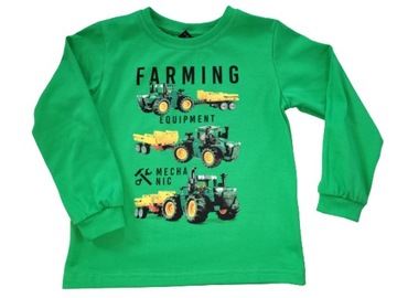 Bluzka długi rękaw T-SHIRT r 110 TRAKTOR GT