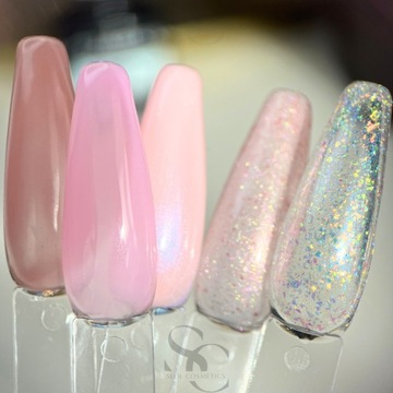 Claresa Baza hybrydowa do paznokci brokatowa budująca POWER 09 base SEOL