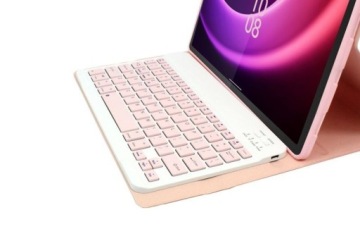 Чехол для Lenovo Tab P11 2Gen 5G с Bluetooth-клавиатурой, РОЗОВЫЙ