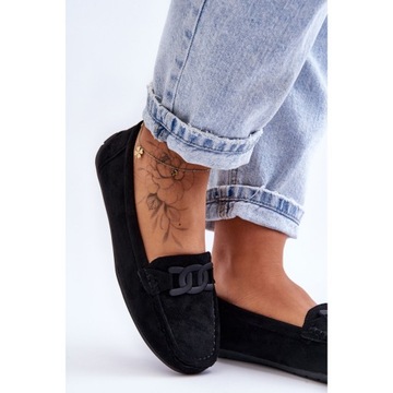 МОКАСИНЫ ЖЕНСКИЕ ЗАМШЕВЫЕ, ЧЕРНЫЕ 38