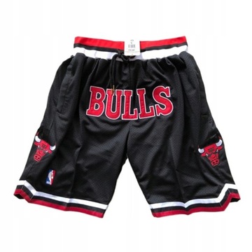 Spodenki Z Kieszeniami Wyszywane Chicago Bulls