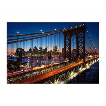 Obraz na płótnie 100x70 brooklyn most miasto