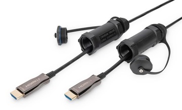 Cable Digitus HDMI AOC Hybrid Glasfaser 10m Black
