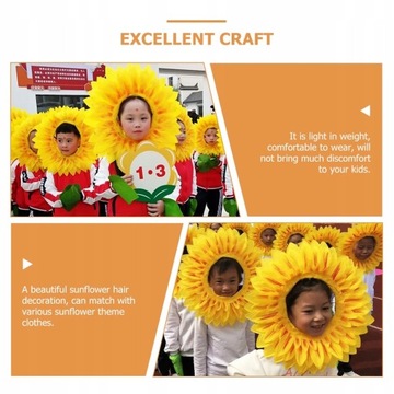 Słonecznik nakrycia głowy kostiumy na Halloween
