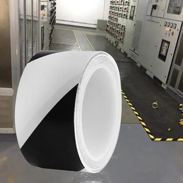 Taśma ostrzegawcza Łatwa w użyciu Taśma ostrzegawcza PVC 18M Hazard, czarno