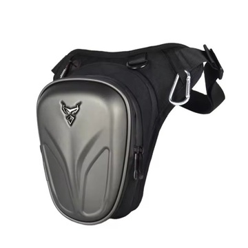 Saszetka nerka na nogę udo twarda Motocentric torba motocyklowa szara