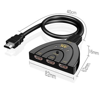 Переключатель HDMI-сплиттер 3x1 3 порта 4K-сплиттер