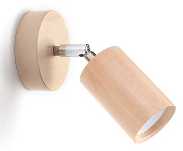LAMPA KINKIET BERG DREWNO SPOT NA ŚCIANĘ LED