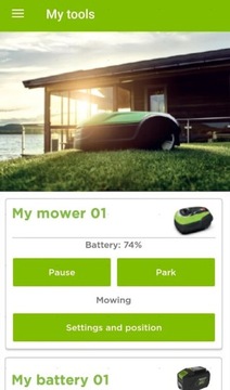 GREENWORKS OPTIMOW 5 BLUETOOTH — РОБОТ-КОСИЛКА