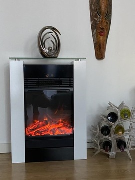 KOMINEK ELEKTRYCZNY EL FUEGO TESSIN 1800W LED !! Z FUNKCJĄ GRZANIA SOLIDNY